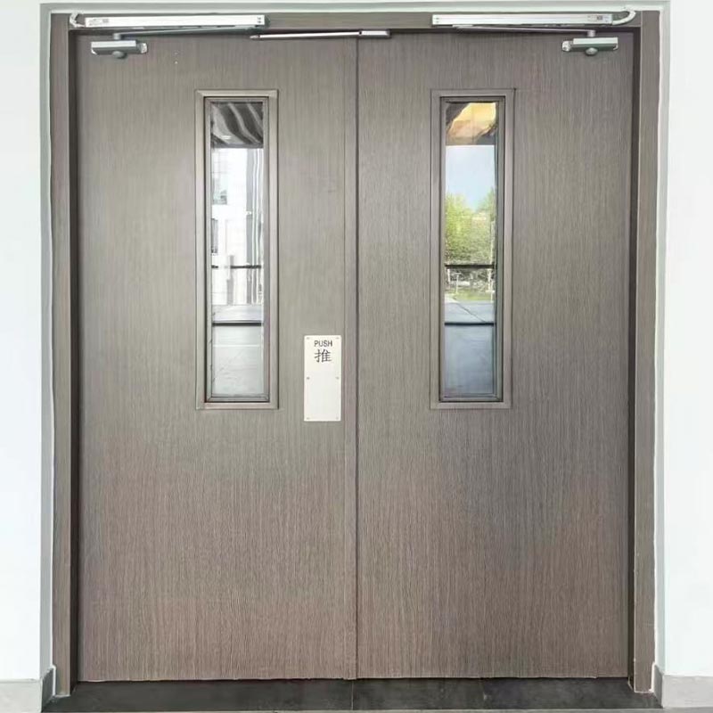 ရုံးအဆောက်အဦးအတွက် Fire Rated Steel Frame သစ်သားတံခါး
