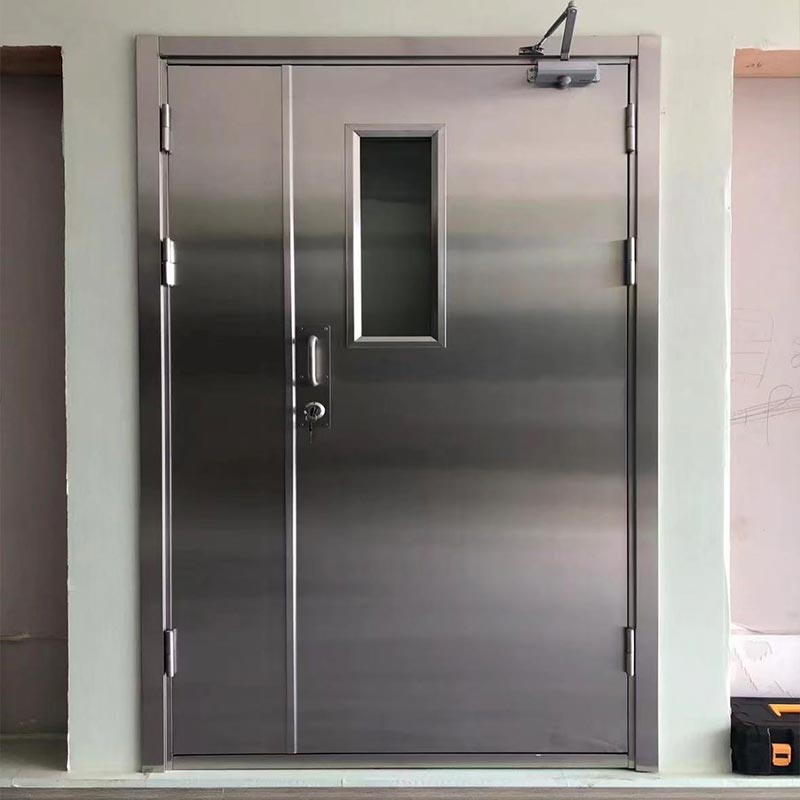 ဇိမ်ခံ Stainless Steel Fire-Rated Entry Door